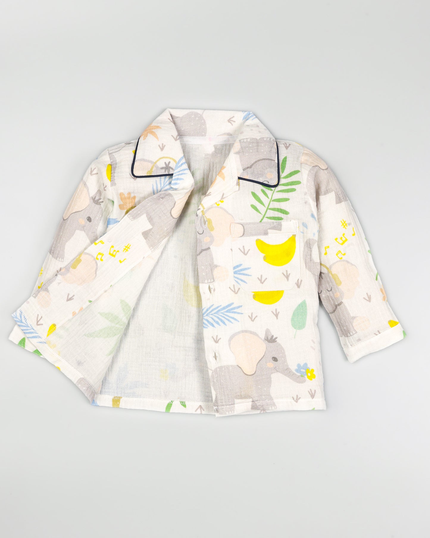 Baby Elle Banana Printed Muslin Night Suit