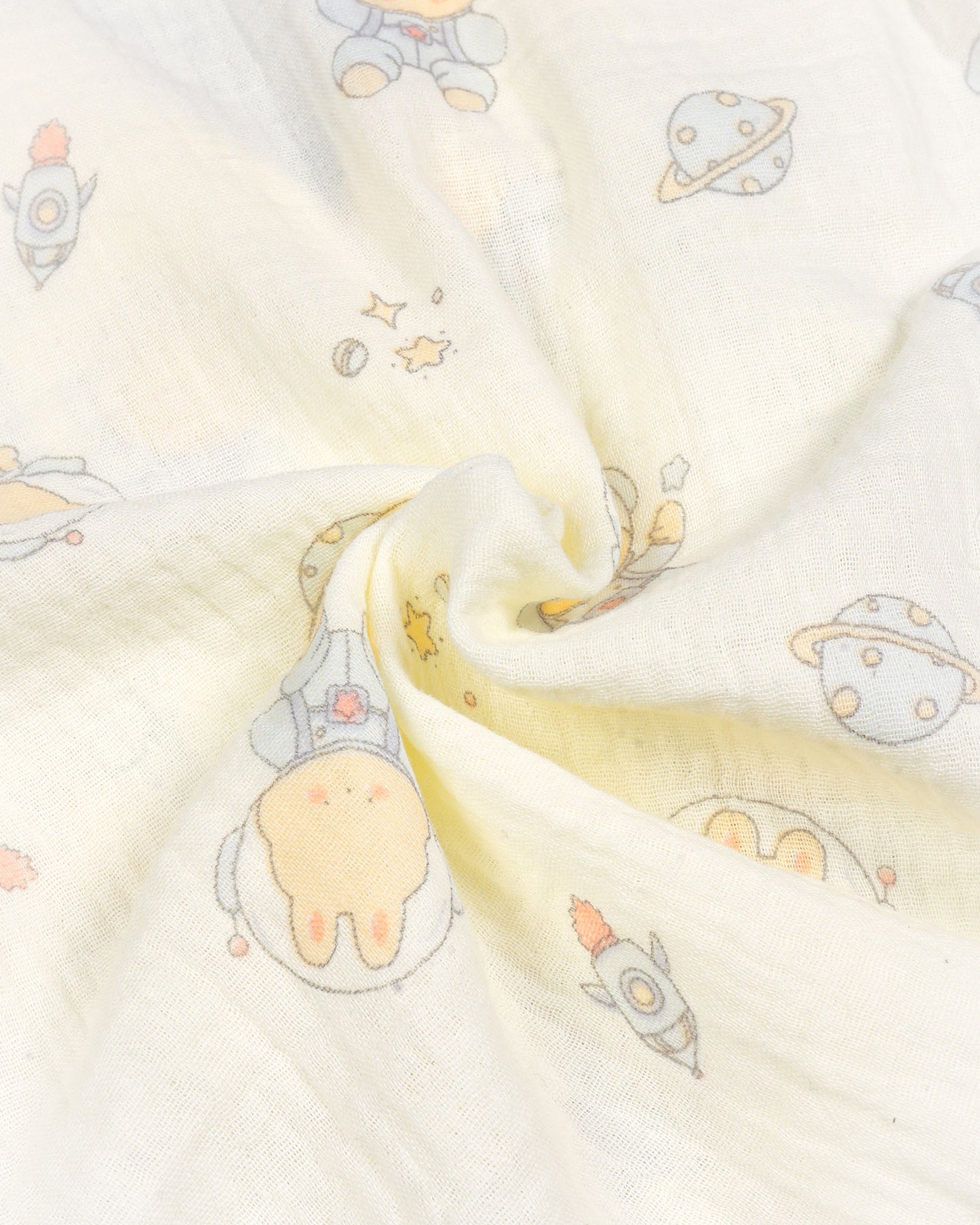Space Adventure Printed Muslin Night Suit