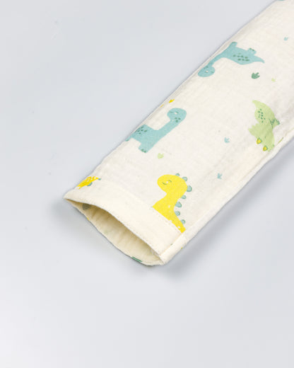 Little Dinos Printed Muslin Night Suit