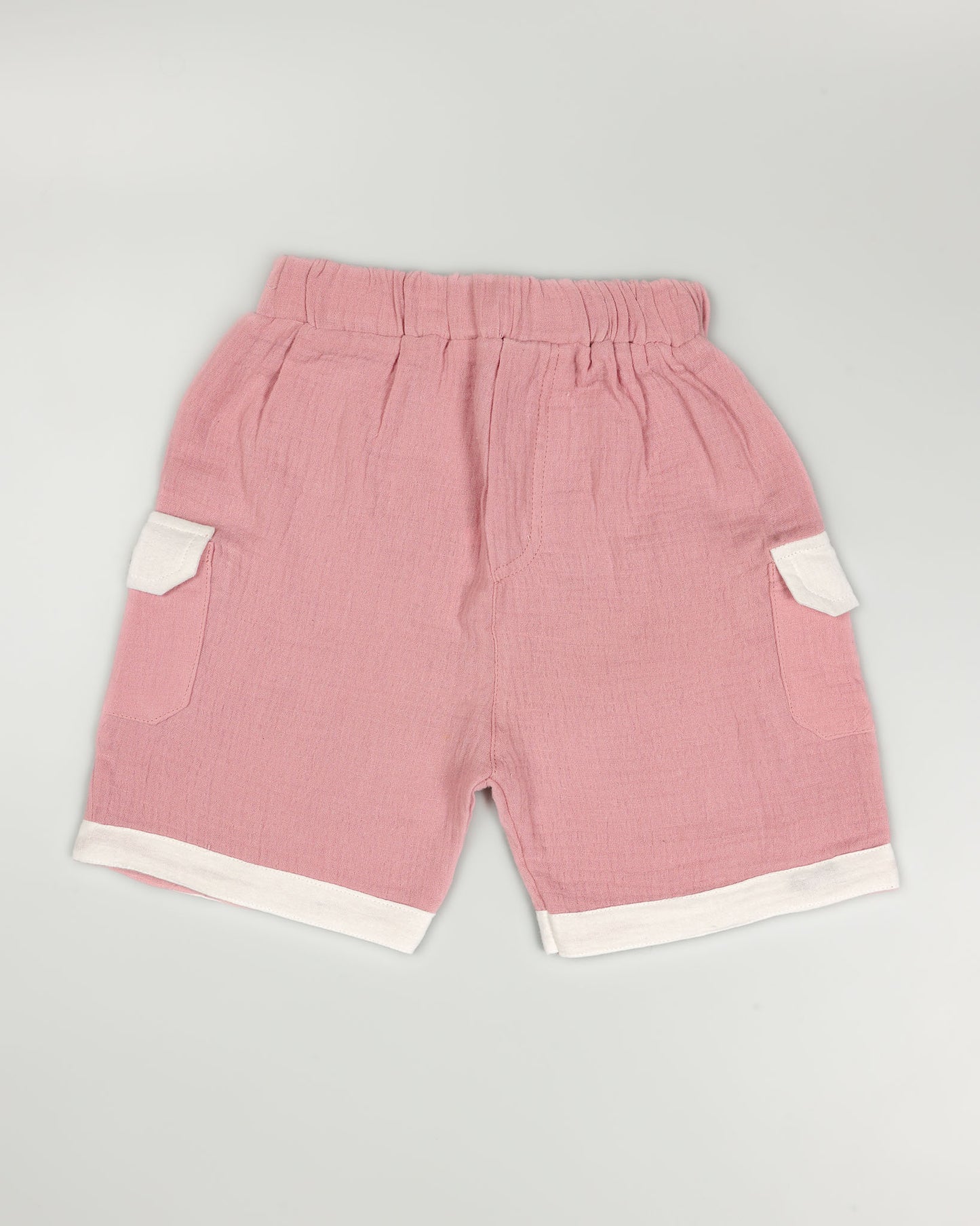 Urban Life Embroidered Popcorn Muslin Shorts Co-Ord Set