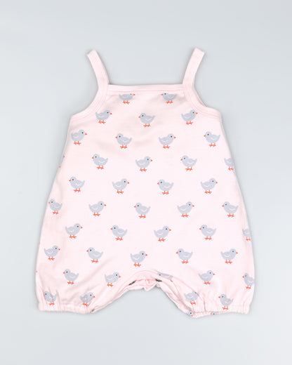 Quack Party Romper With Shrug