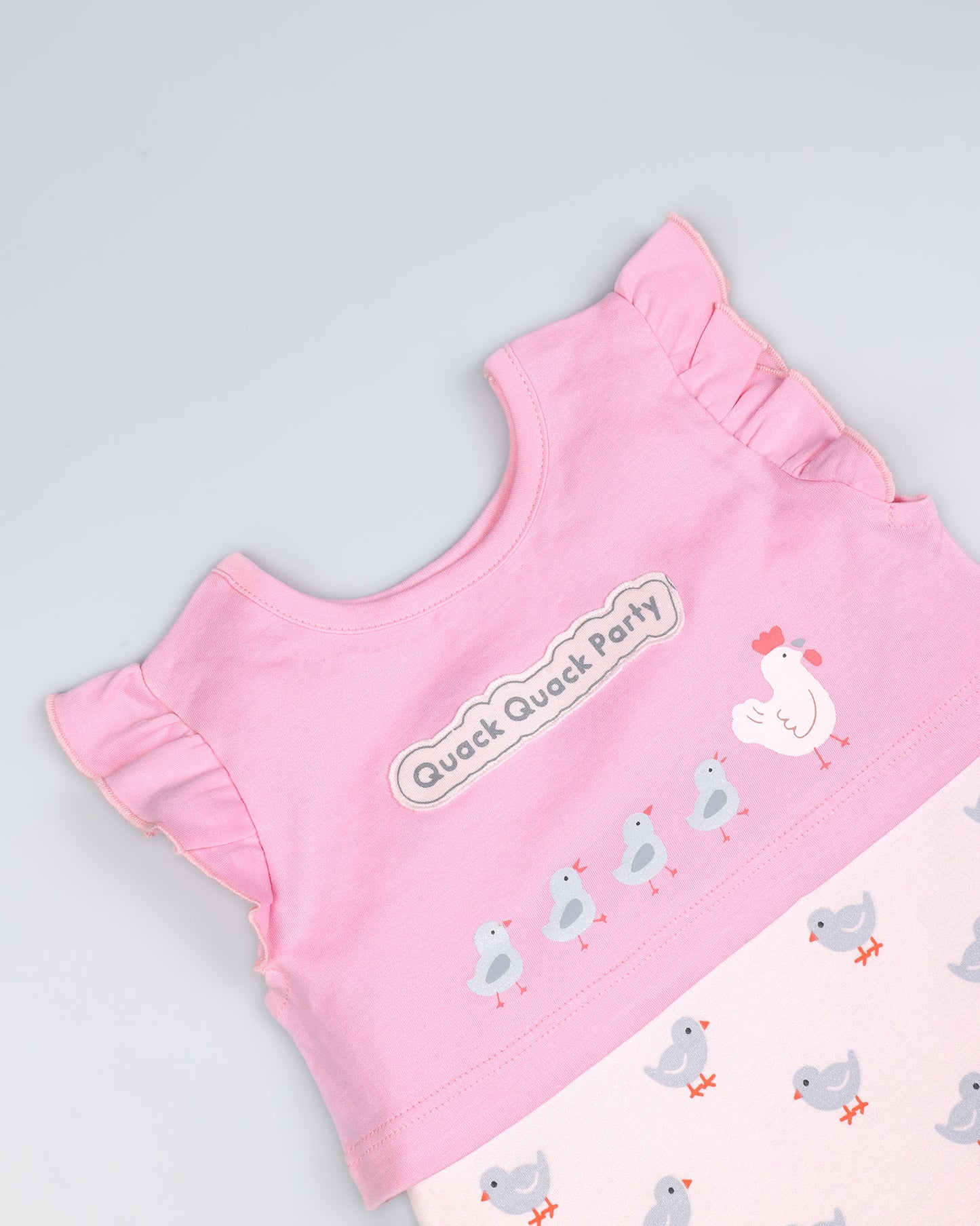 Quack Party Romper With Shrug