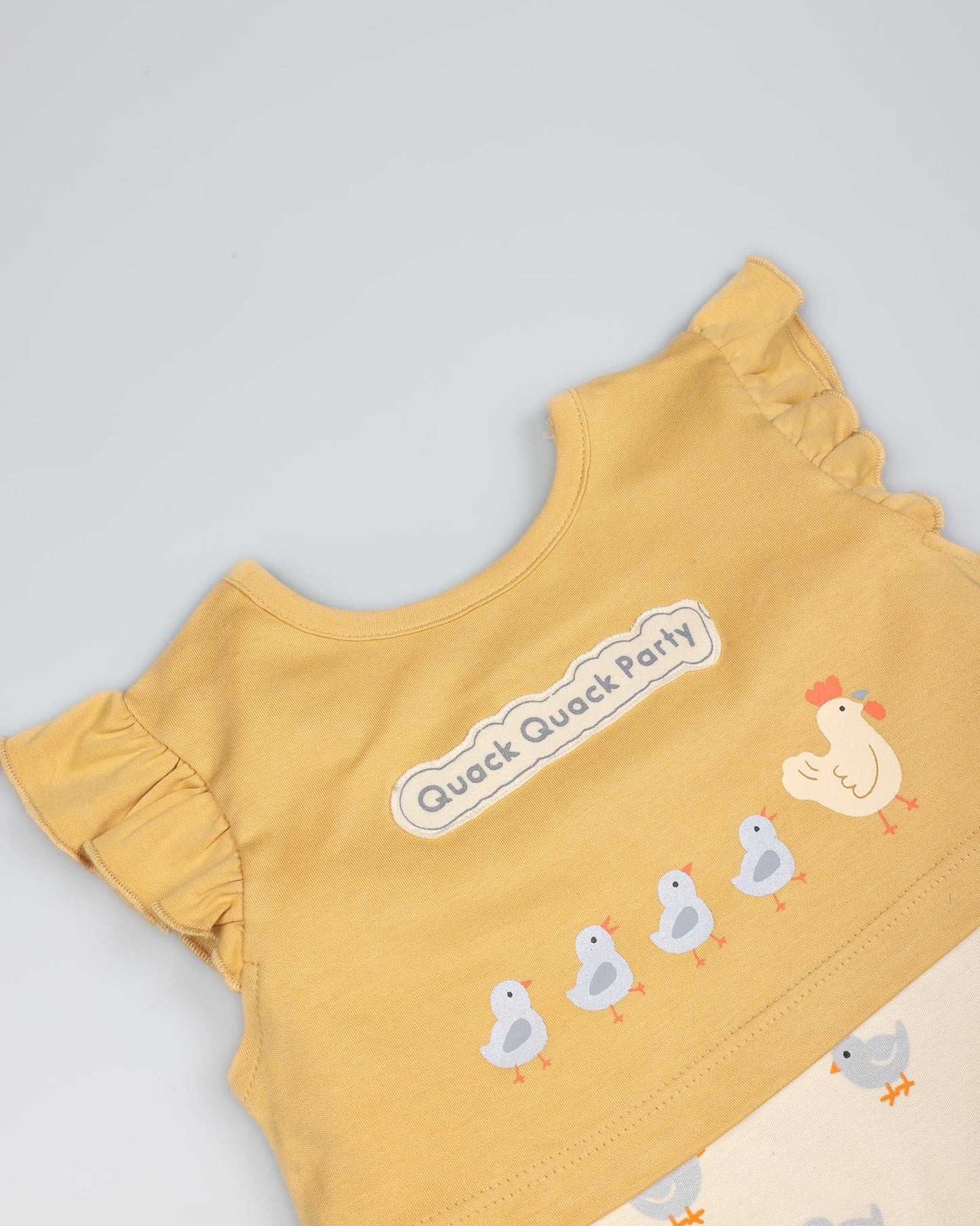 Quack Party Romper With Shrug