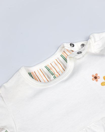 Urban City View Printed Frock With Bloomers