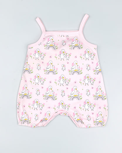 Mom Bestie Printed Romper With Shrug