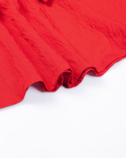 Halter Neck Big Bow A Line Flair Frock With Pea Pod Detail