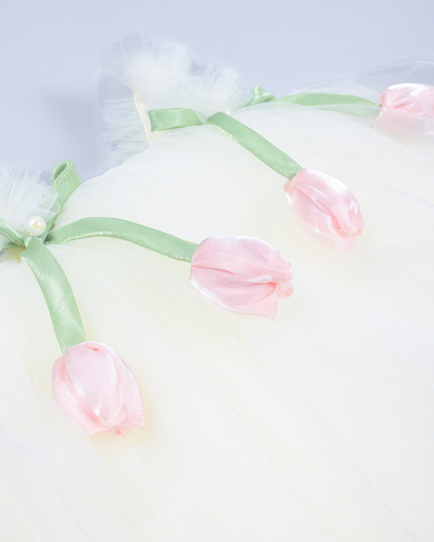 Tulle Dress With Tulip Details & Headband