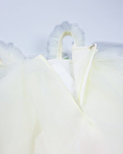 Tulle Dress With Tulip Details & Headband