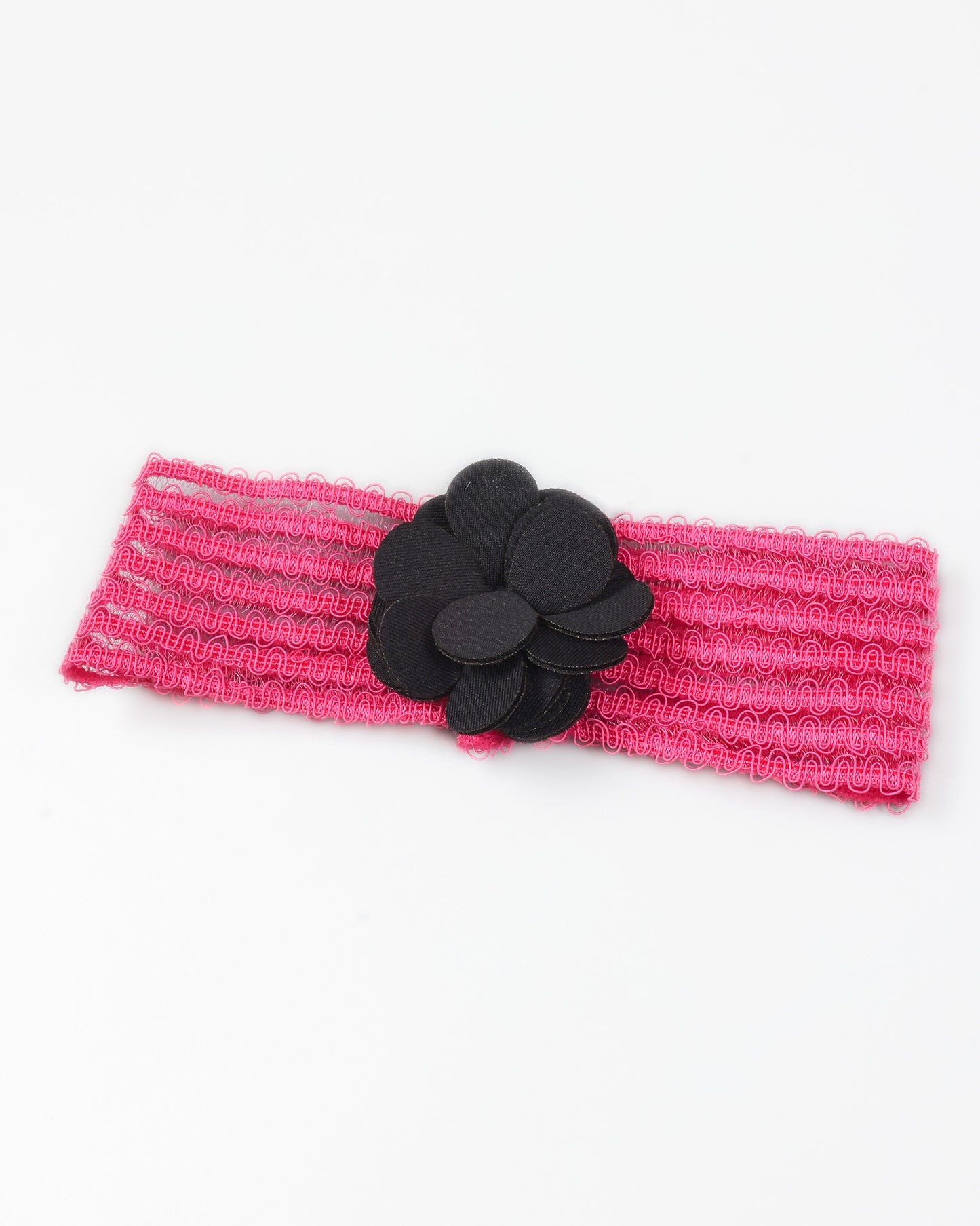 Floral Applique Off-Shoulder Party Wear Frock With Headband