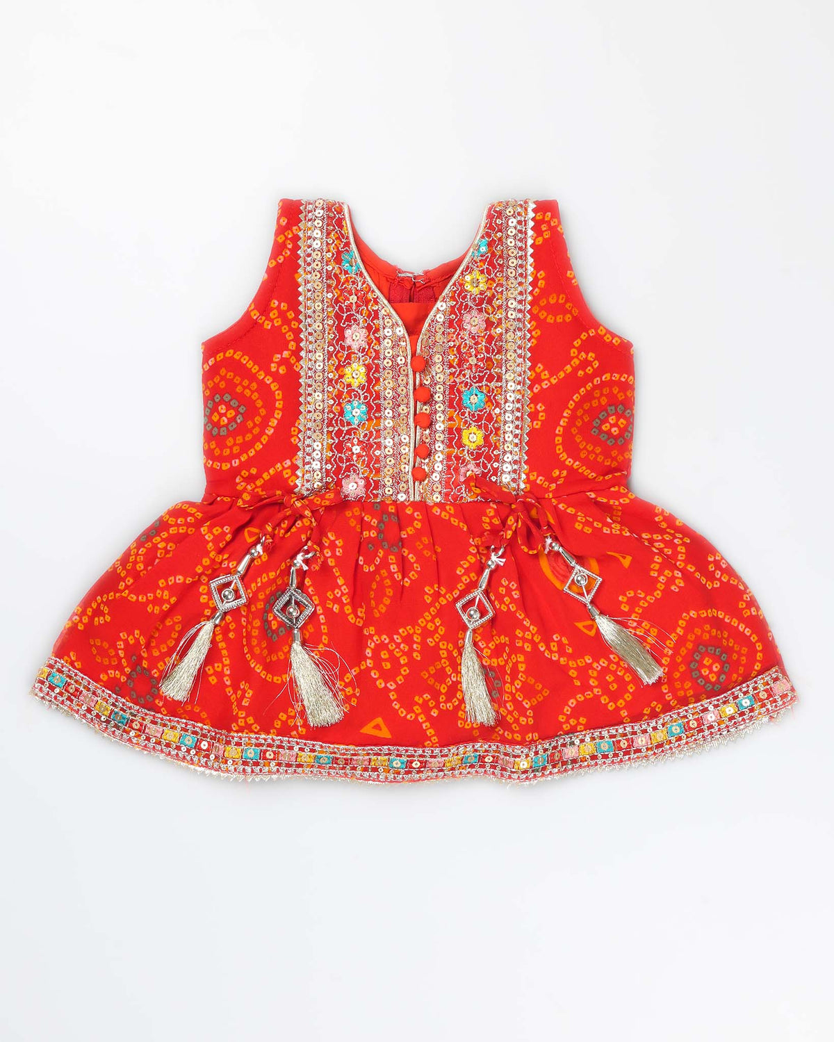 Bandhani Print Patiala Suit Set
