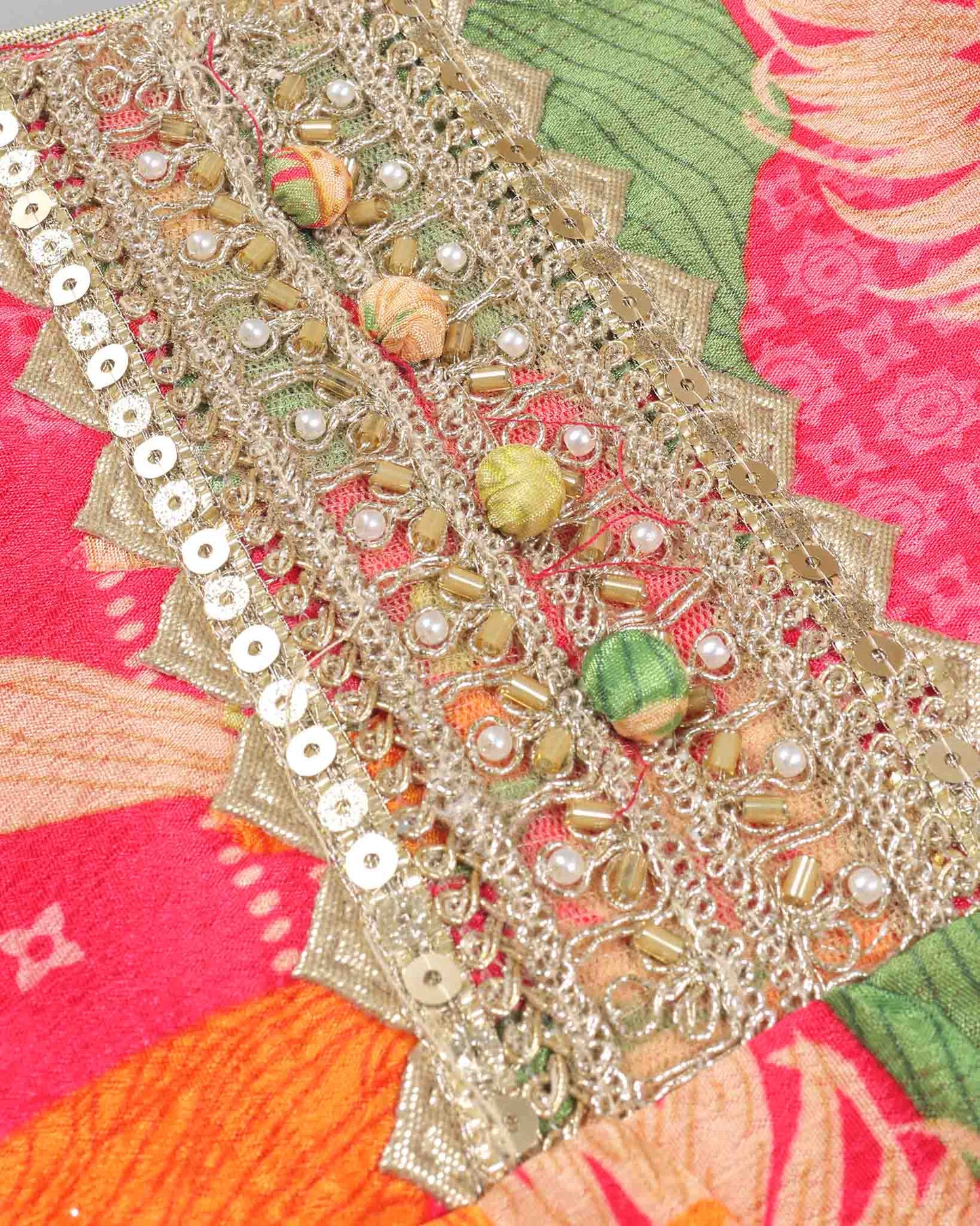 Floral Jaipuri Printed & Embroidered Sharara Set