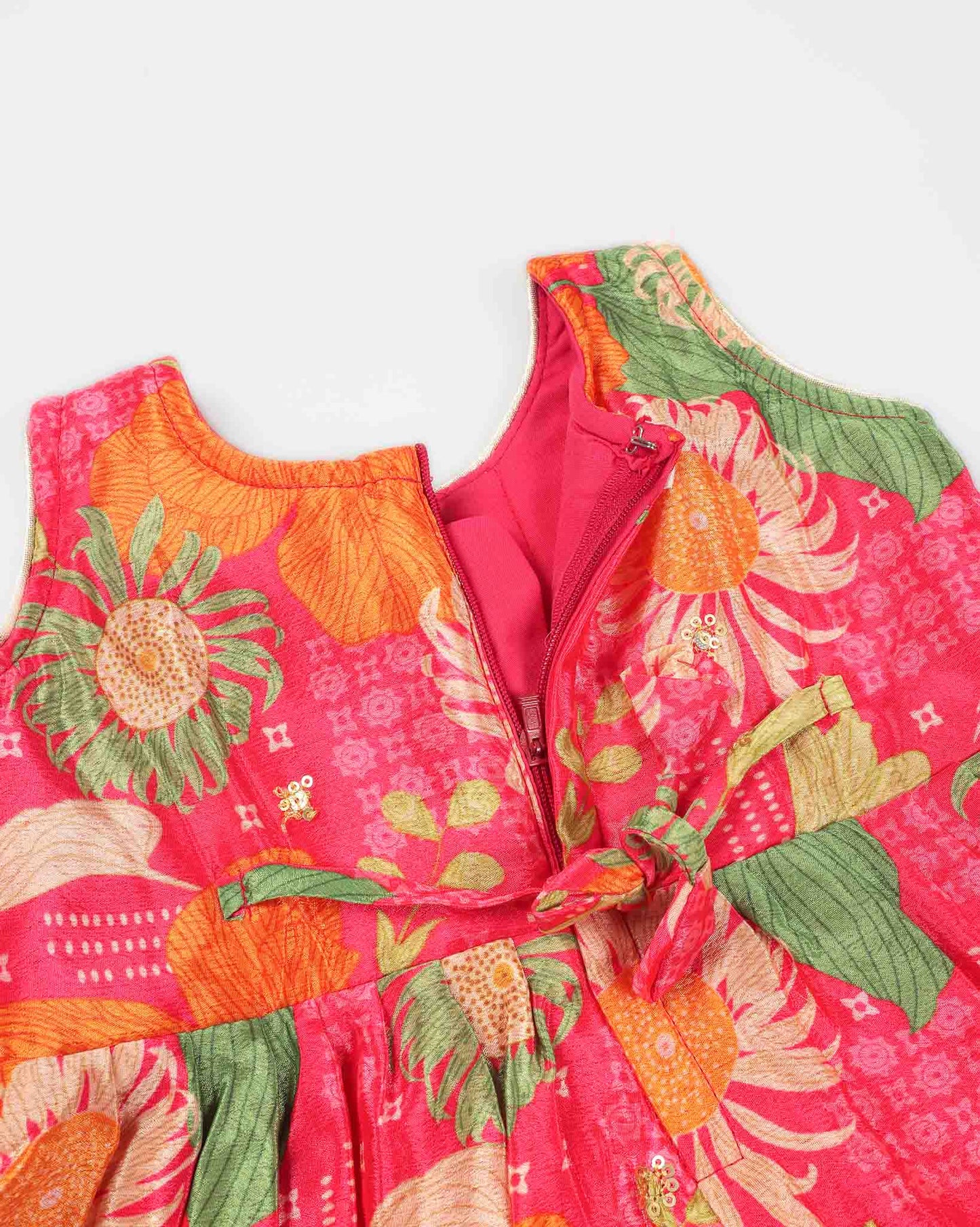 Floral Jaipuri Printed & Embroidered Sharara Set