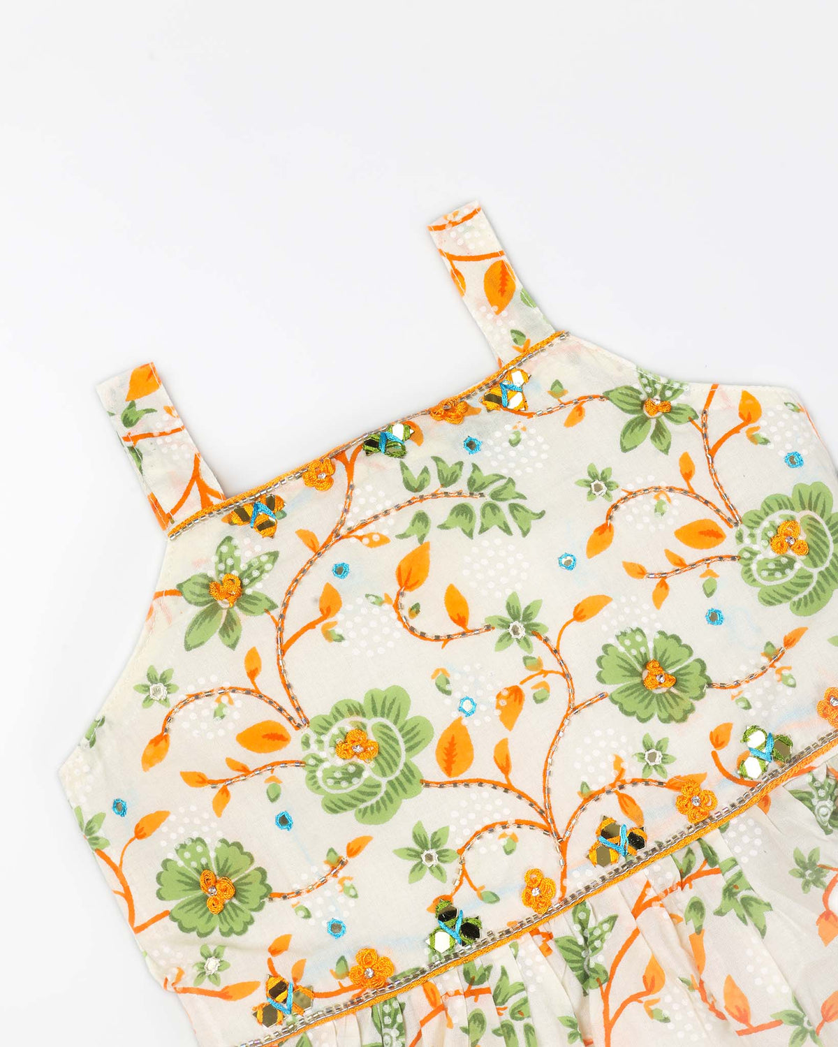 Lattice Jaipuri Printed Kurti / Straight Pants Set