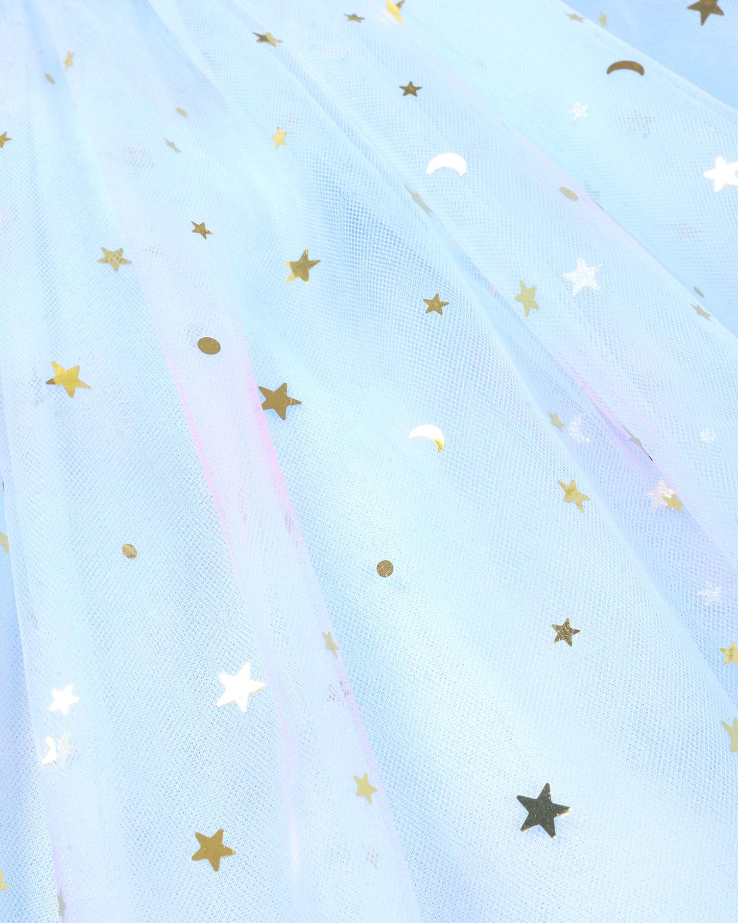 Star Foil Printed Dual Tone Tulle Frock