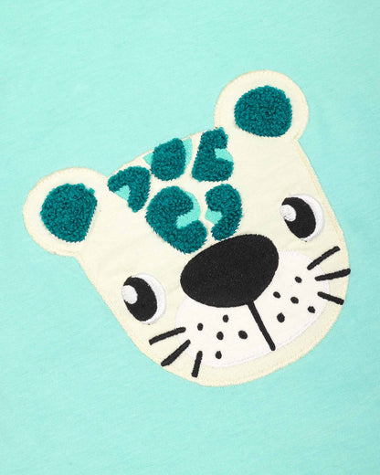Sea Otter Applique With Printed Shorts Co-Ord Set