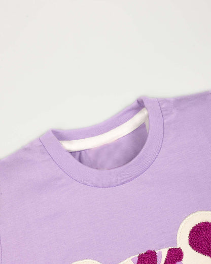 Sea Otter Applique With Printed Shorts Co-Ord Set