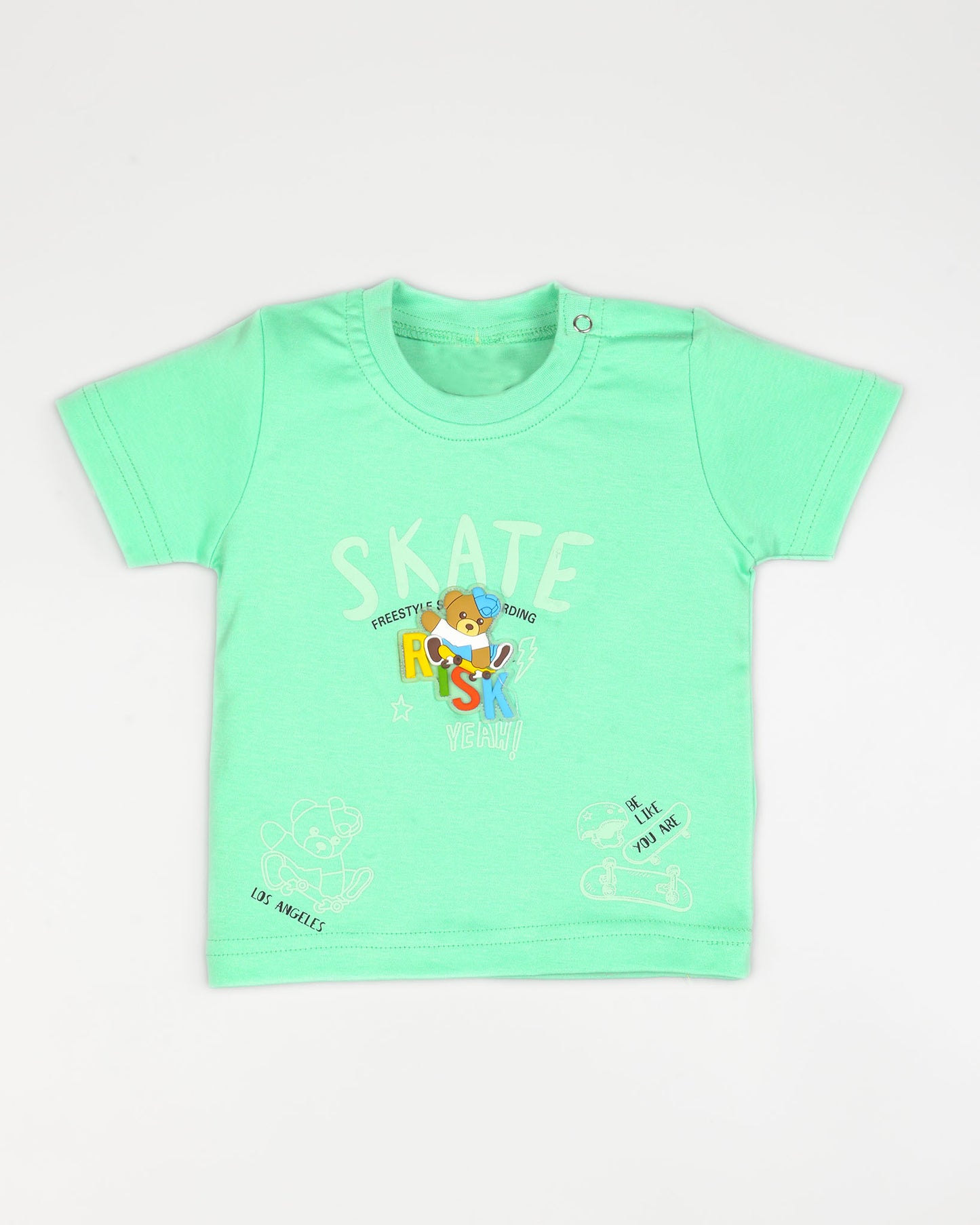 Risk Bear Appliqued Shorts Co-Ord Set