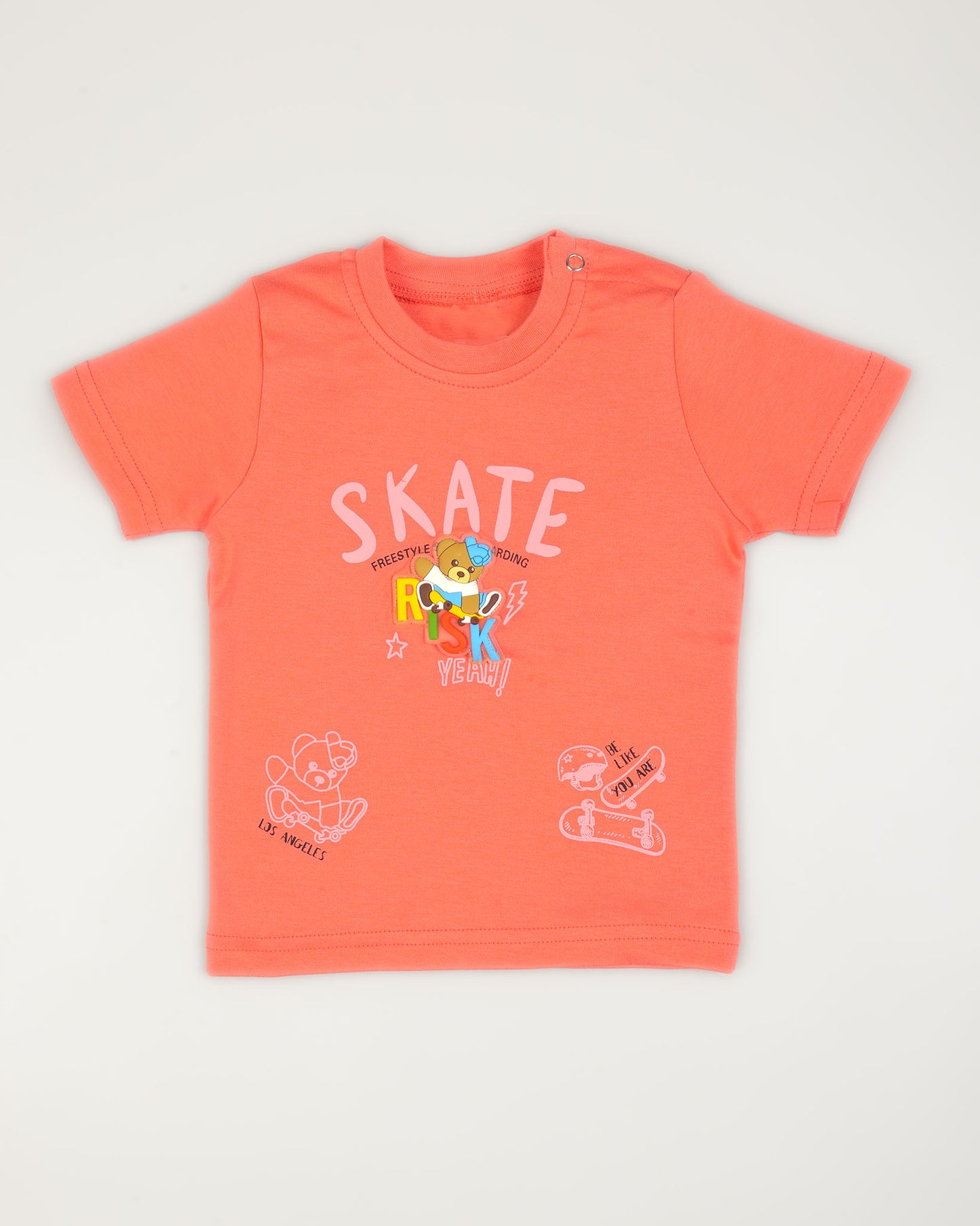 Risk Bear Appliqued Shorts Co-Ord Set