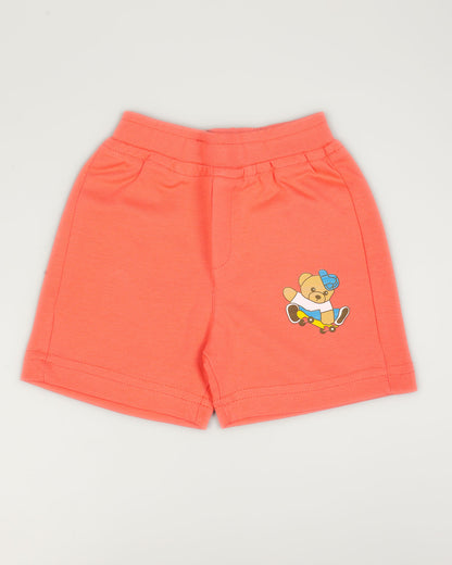 Risk Bear Appliqued Shorts Co-Ord Set