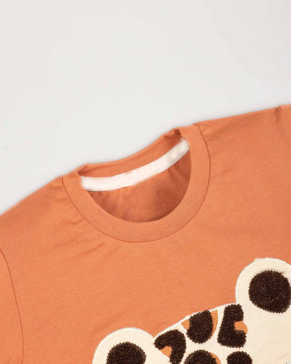 Sea Otter Applique With Printed Shorts Co-Ord Set