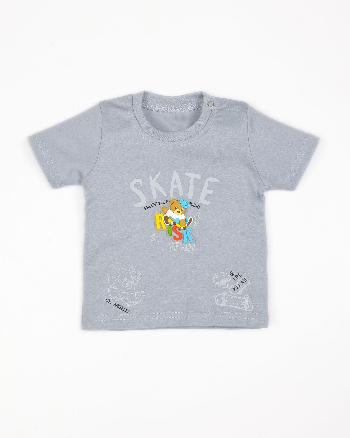 Risk Bear Appliqued Shorts Co-Ord Set
