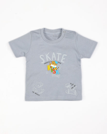 Risk Bear Appliqued Shorts Co-Ord Set