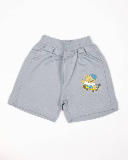 Risk Bear Appliqued Shorts Co-Ord Set
