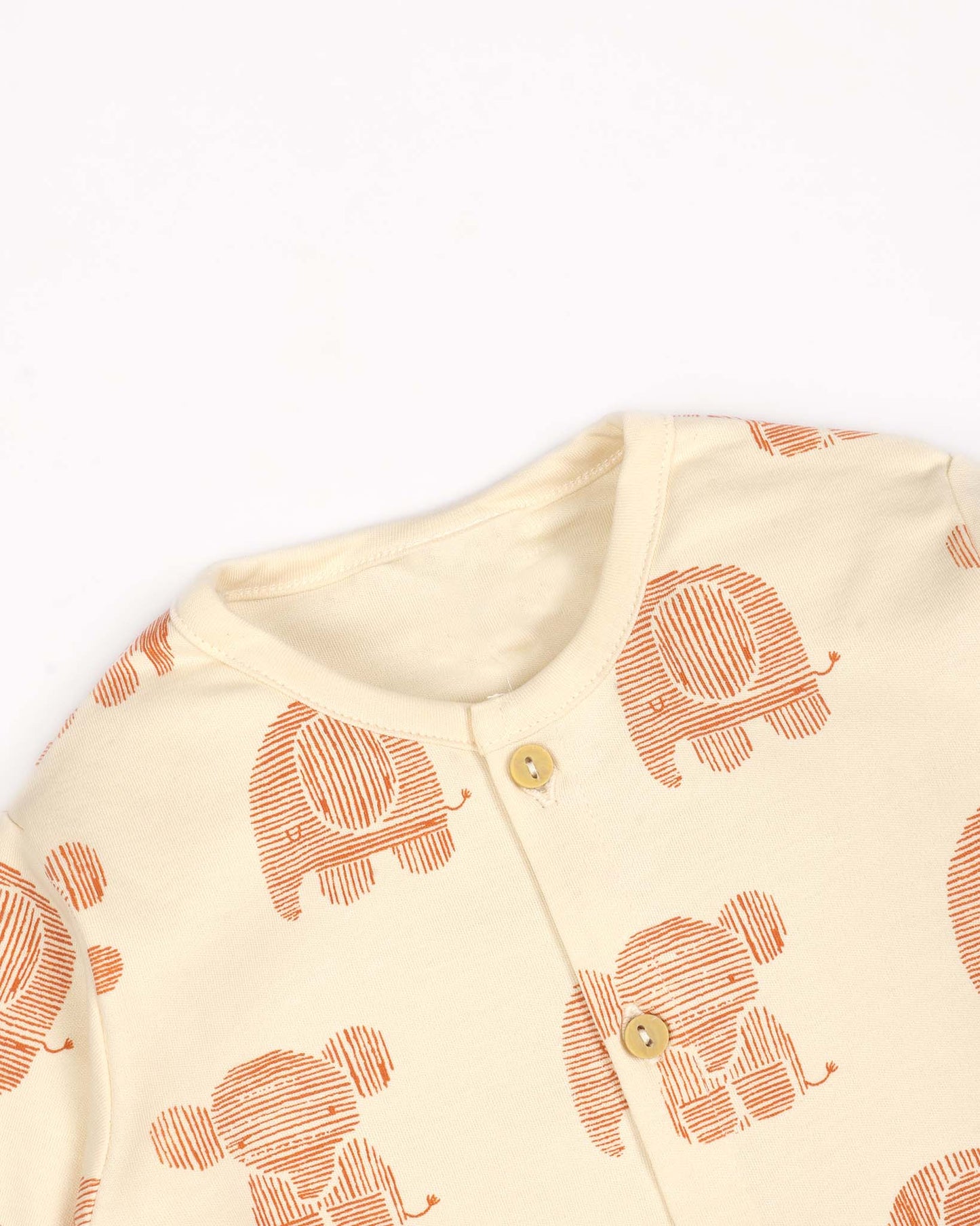 Front Open Baby Elle Printed Full Sleeve Co-Ord Set