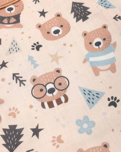 Bear In The Woods Printed Night Suit