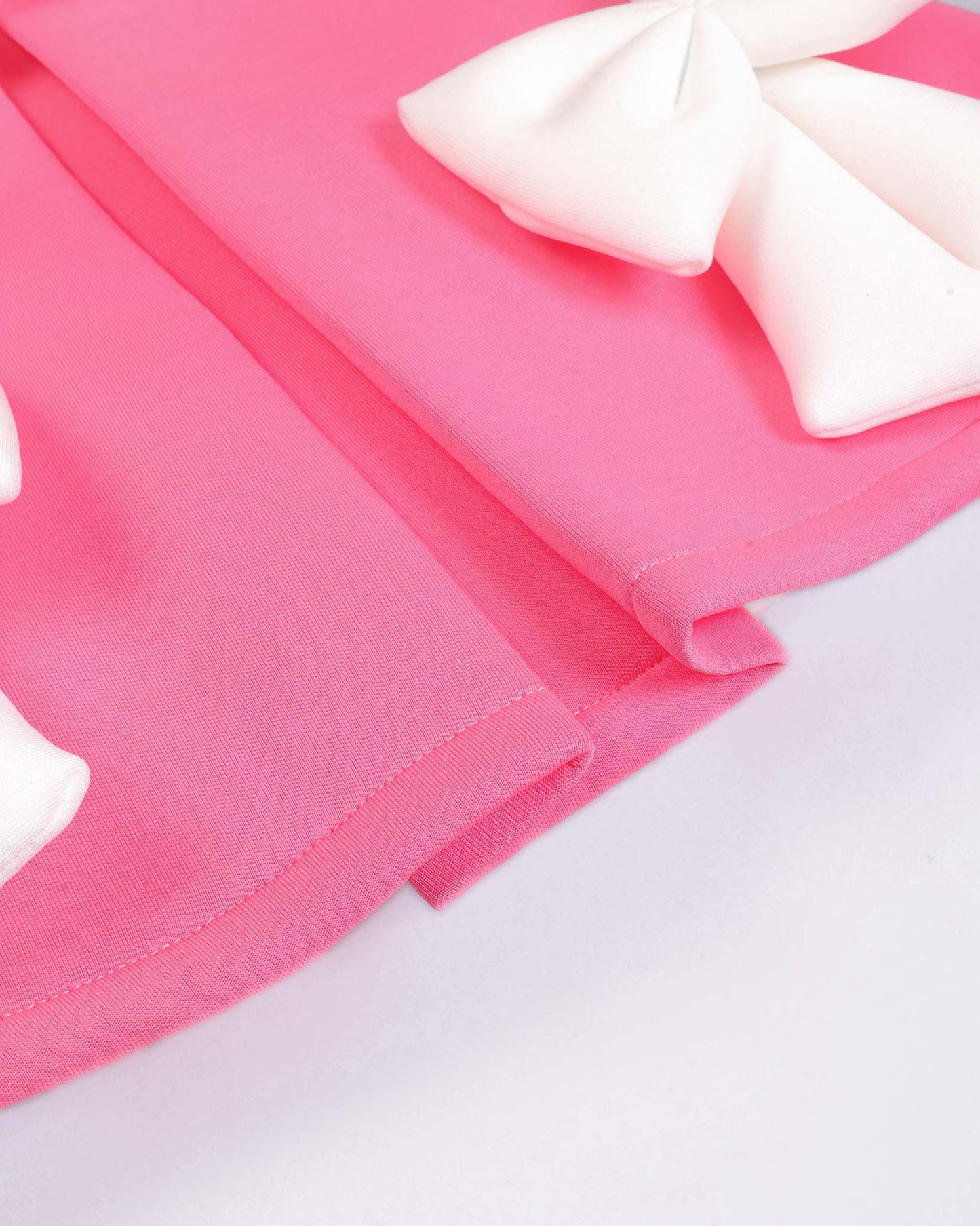Sleeveless A-Line Frock With Contrasting Bow Details