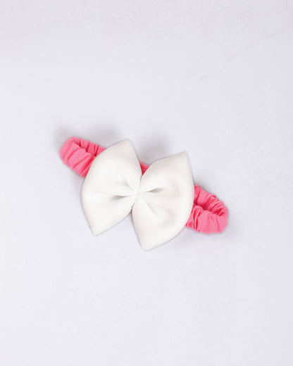 Sleeveless A-Line Frock With Contrasting Bow Details