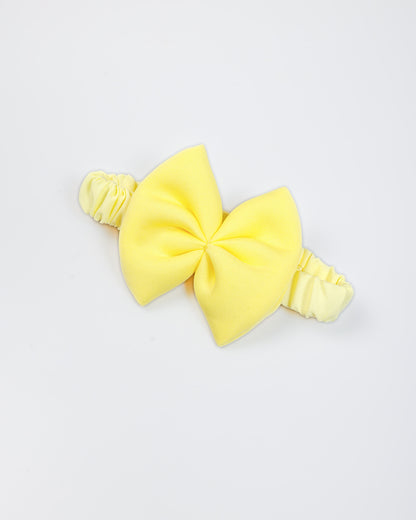 3d Heart Applique Sleeveless Frock With Big Bow