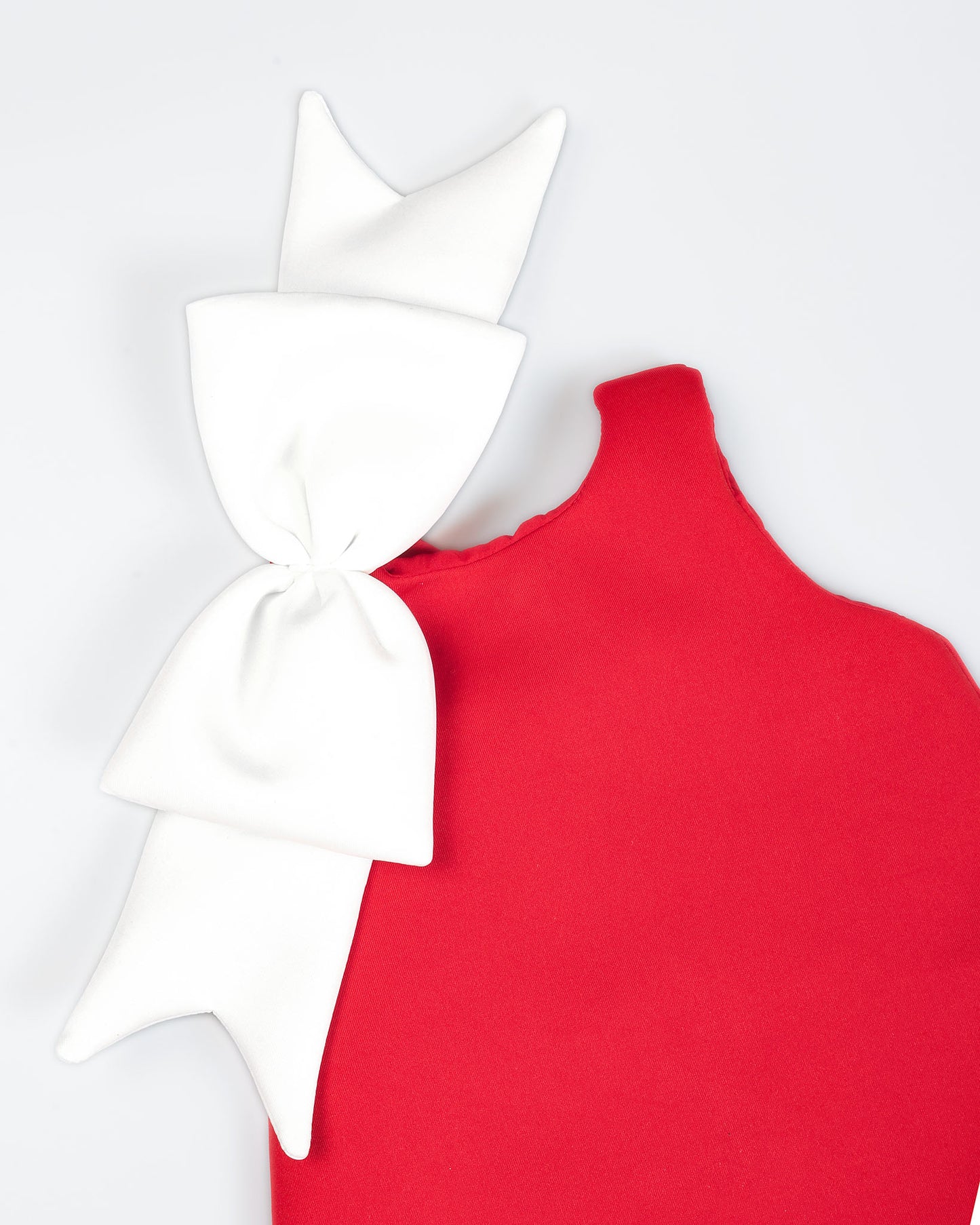 3d Layered Hem Sleeveless A-Line Dress With Shoulder Bow Detail