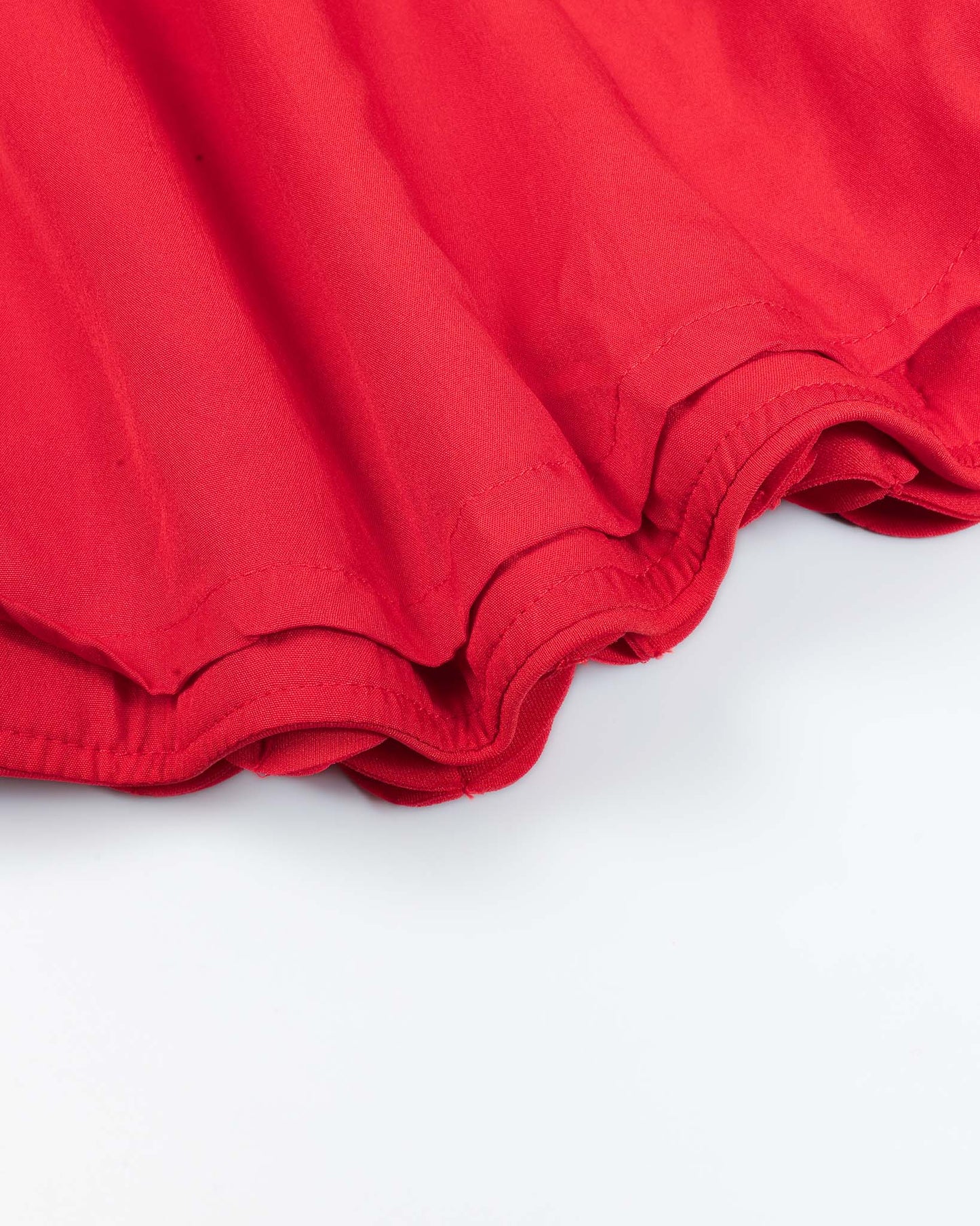 3d Layered Hem Sleeveless A-Line Dress With Shoulder Bow Detail