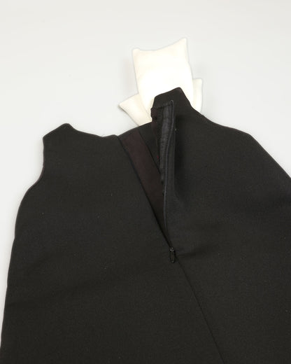 3d Layered Hem Sleeveless A-Line Dress With Shoulder Bow Detail
