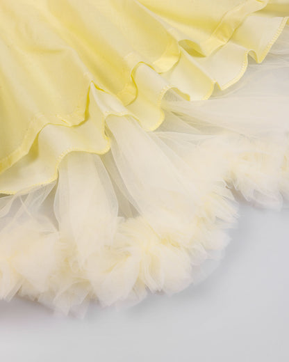 Fairy Tale Embroidered Cape Collar Dress