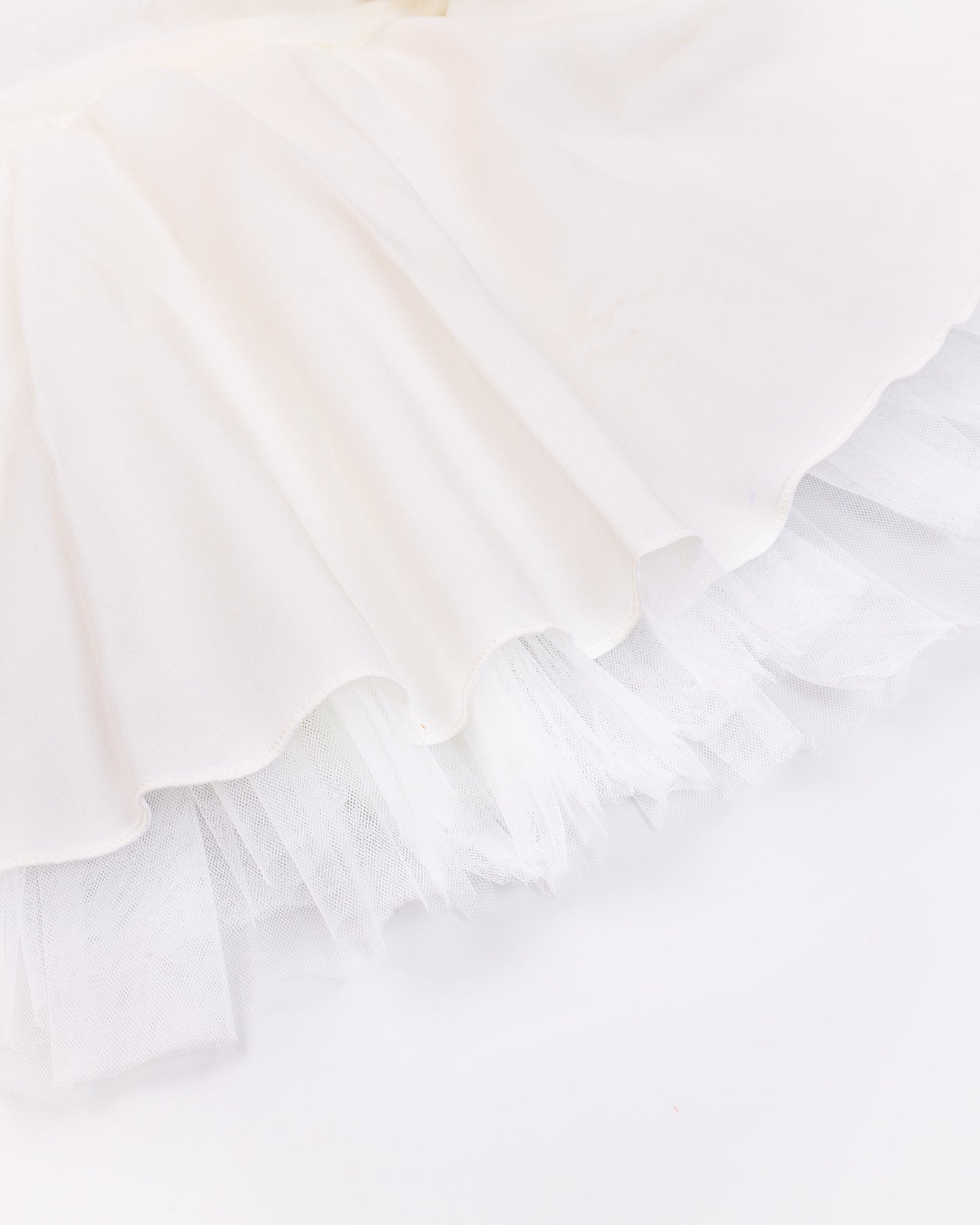 Floral 3d Ruffel Tulle Overlapping Frock Dress