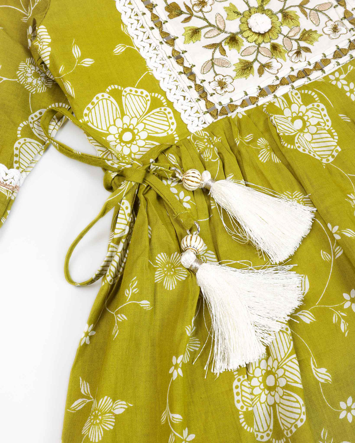 Floral Printed A-Line Kurti & Straight Plazo Set