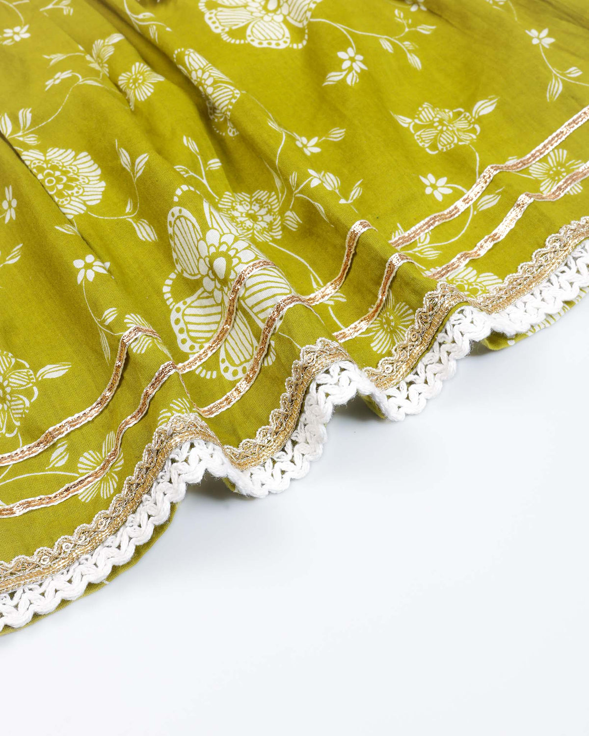 Floral Printed A-Line Kurti & Straight Plazo Set