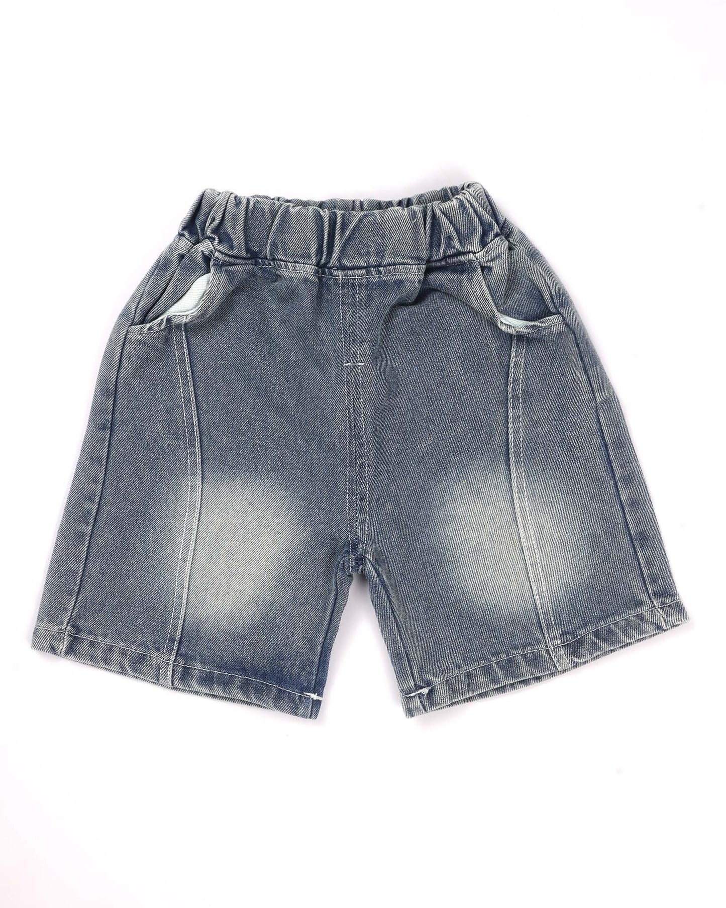 Textured Bear Face Tie-Dye T-Shirt & Denim Co-ord Set