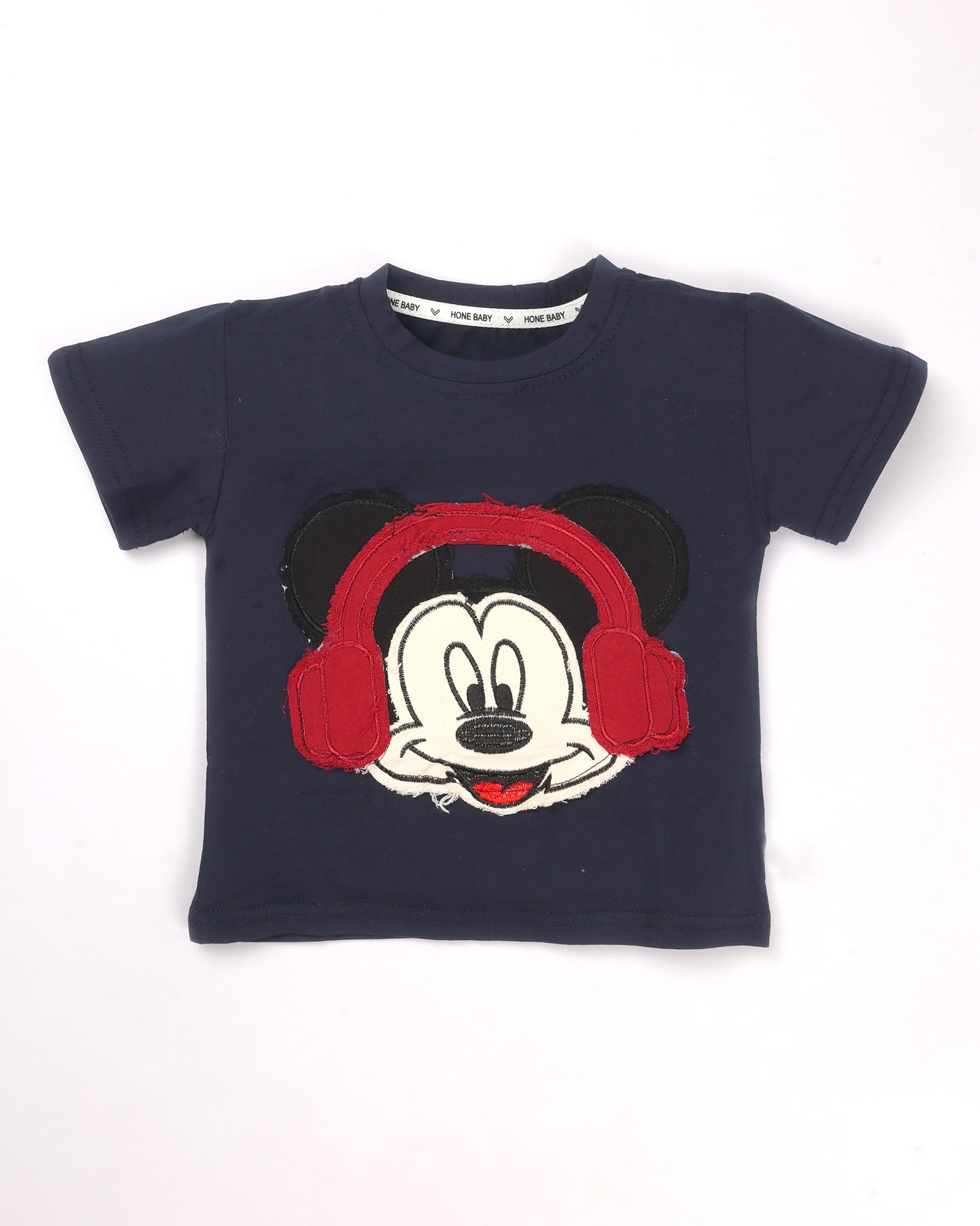 Mickey Mouse Appliquéd T-Shirt & Denim Co-ord Set