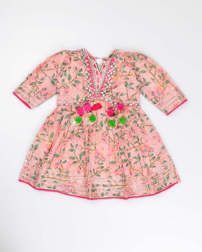 Lattice Jaipuri Printed Kurti / Patiala Set