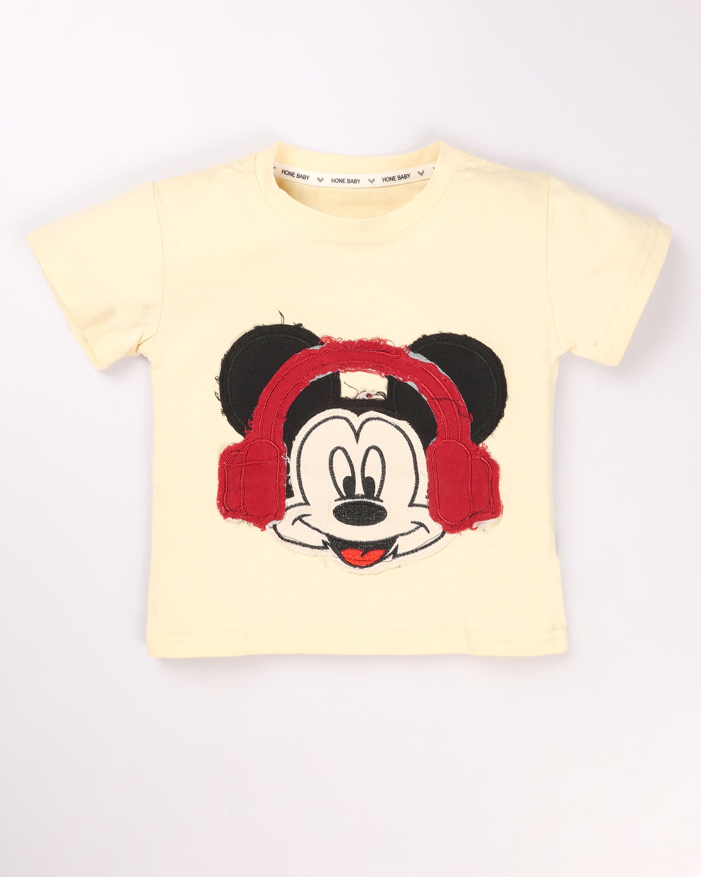 Mickey Mouse Appliquéd T-Shirt & Denim Co-ord Set