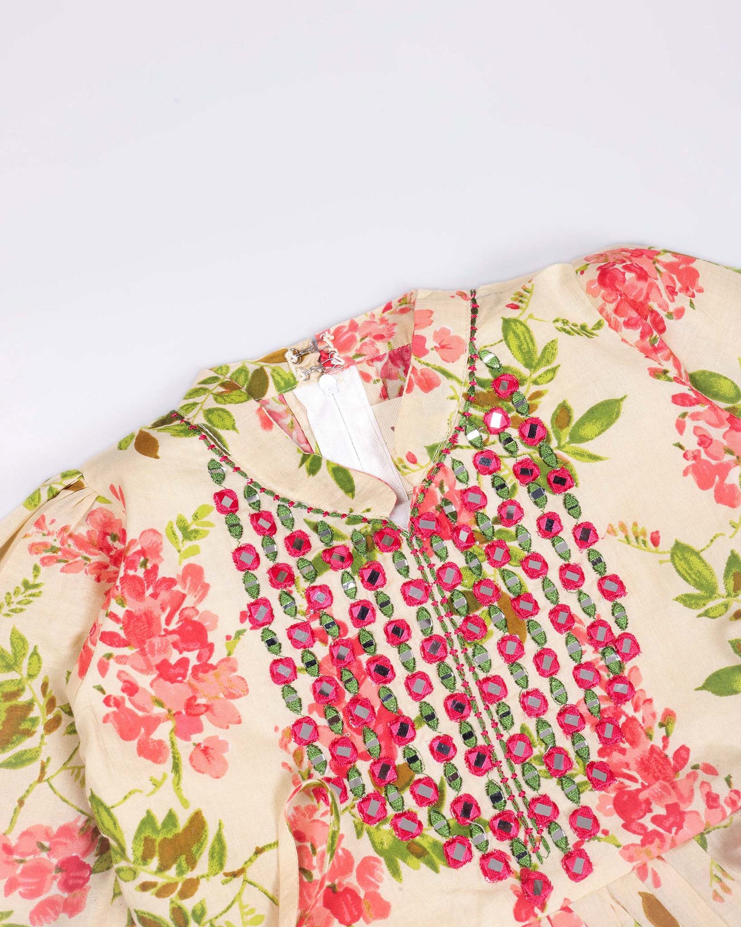 Floral Printed Peplum Kurti / Patiala Set