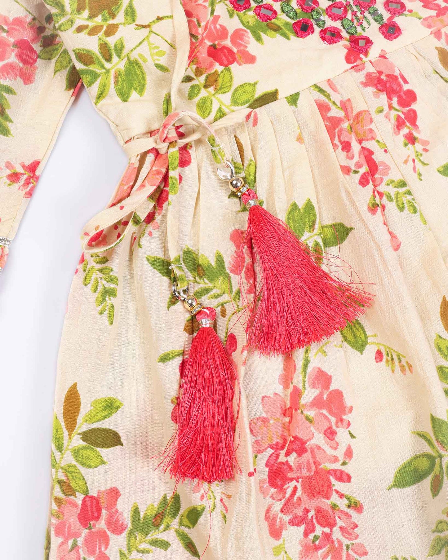 Floral Printed Peplum Kurti / Patiala Set
