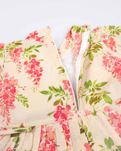 Floral Printed Peplum Kurti / Patiala Set