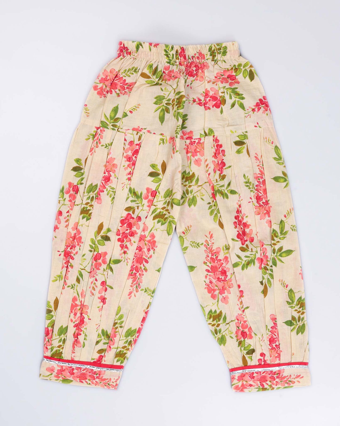 Floral Printed Peplum Kurti / Patiala Set