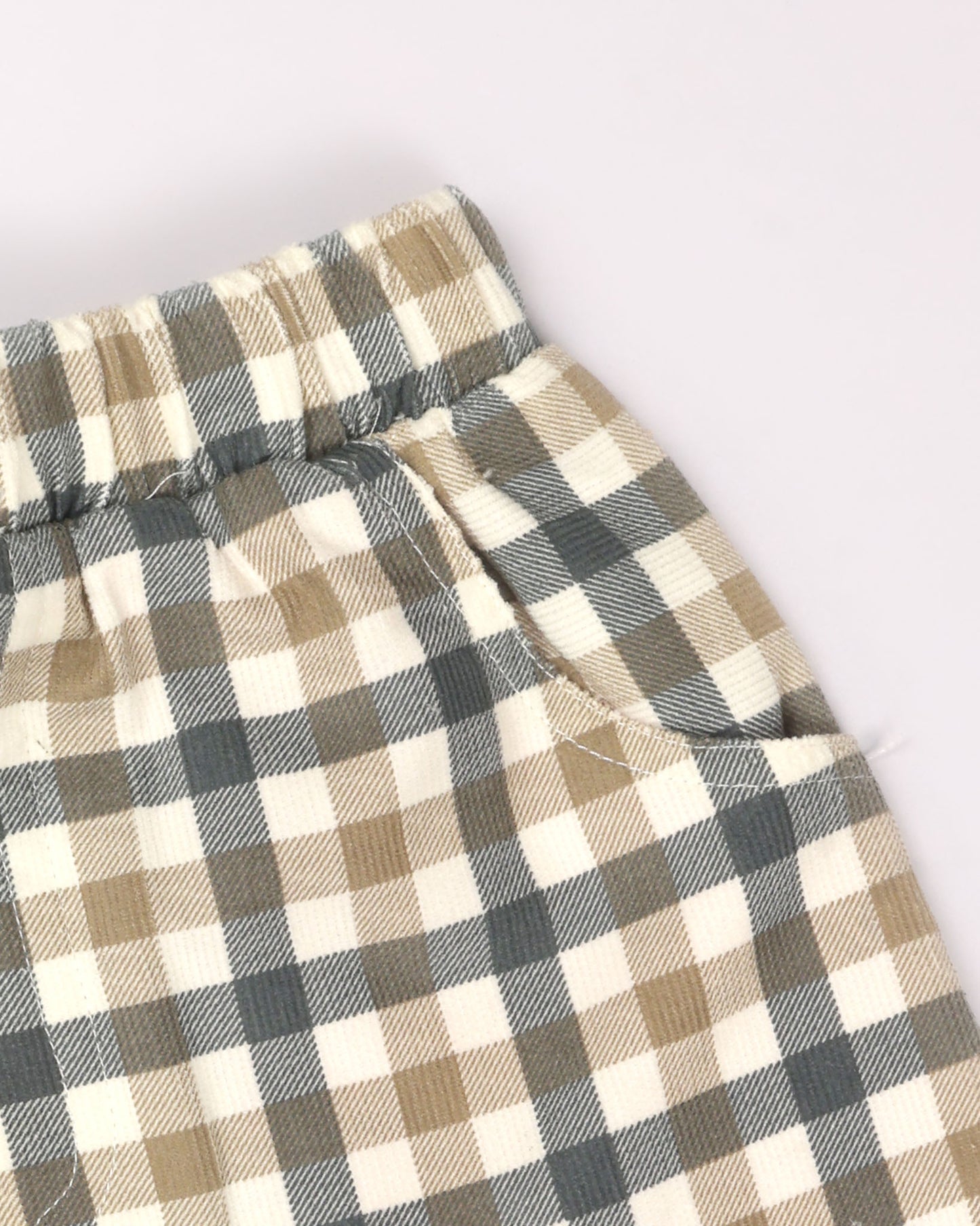 Check Textured Polo T-Shirt & Shorts Co-ord Set