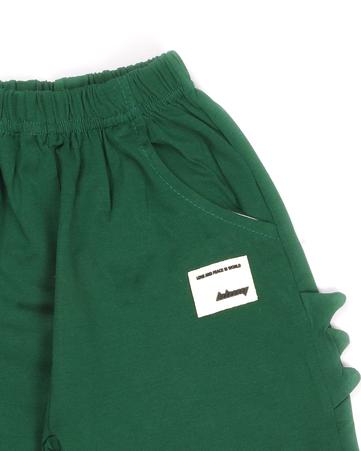 Stripe Textured Croco Face Appliquéd Co-ord Set