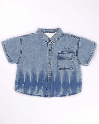 3-Piece Denim Co-ord Set with Sleeveless T-Shirt